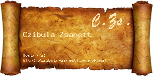 Czibula Zsanett névjegykártya